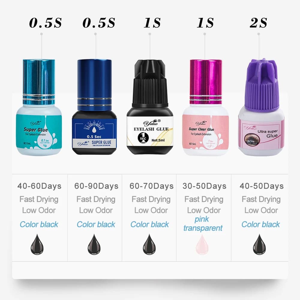 Professionell Lim för Ögonfransförlängning 5 ml 3-pack