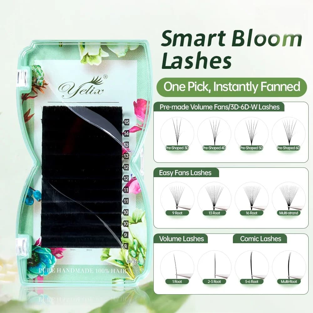 Smart Bloom Sömlös Rot Easy Fan Volume Lashes